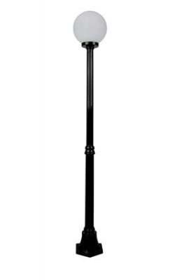 SIENA 1LT 1.85M 250MM OPAL POSTLIGHT BLACK